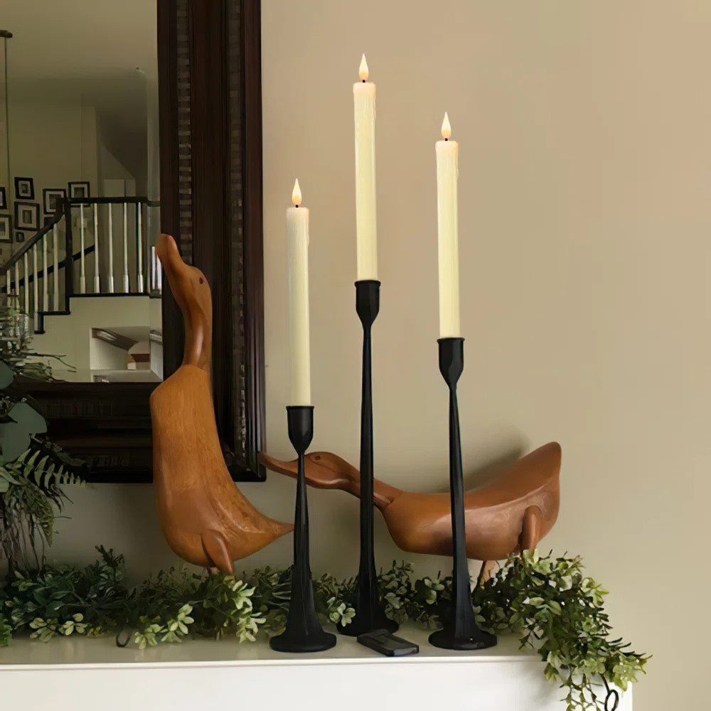 Unscented Flameless Taper Candle (Set of 6) | Wayfair North America