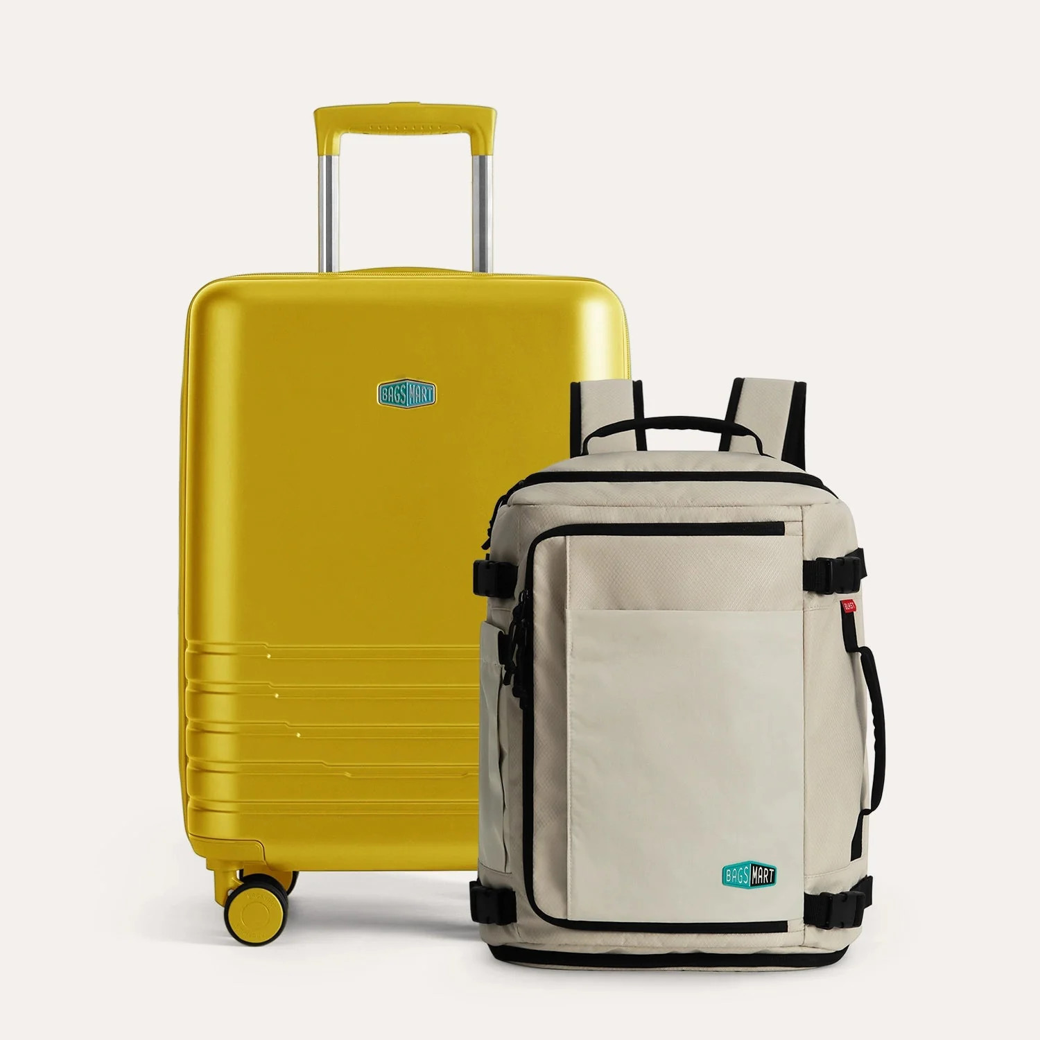 Smart Carry Travel Duo Kit Oyster / Mango | BAGSMART