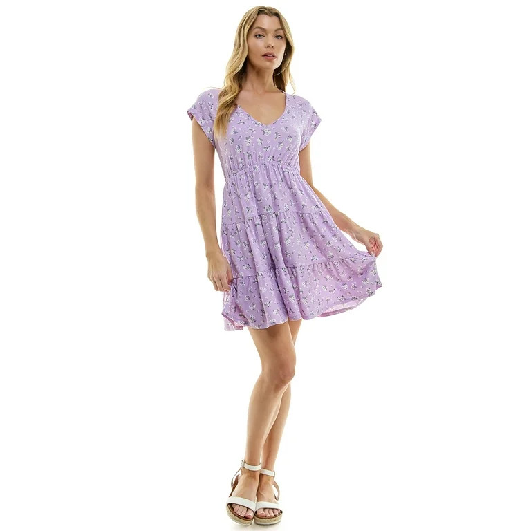No Boundaries Babydoll Dress, Women's and Women's Plus | Walmart (US)