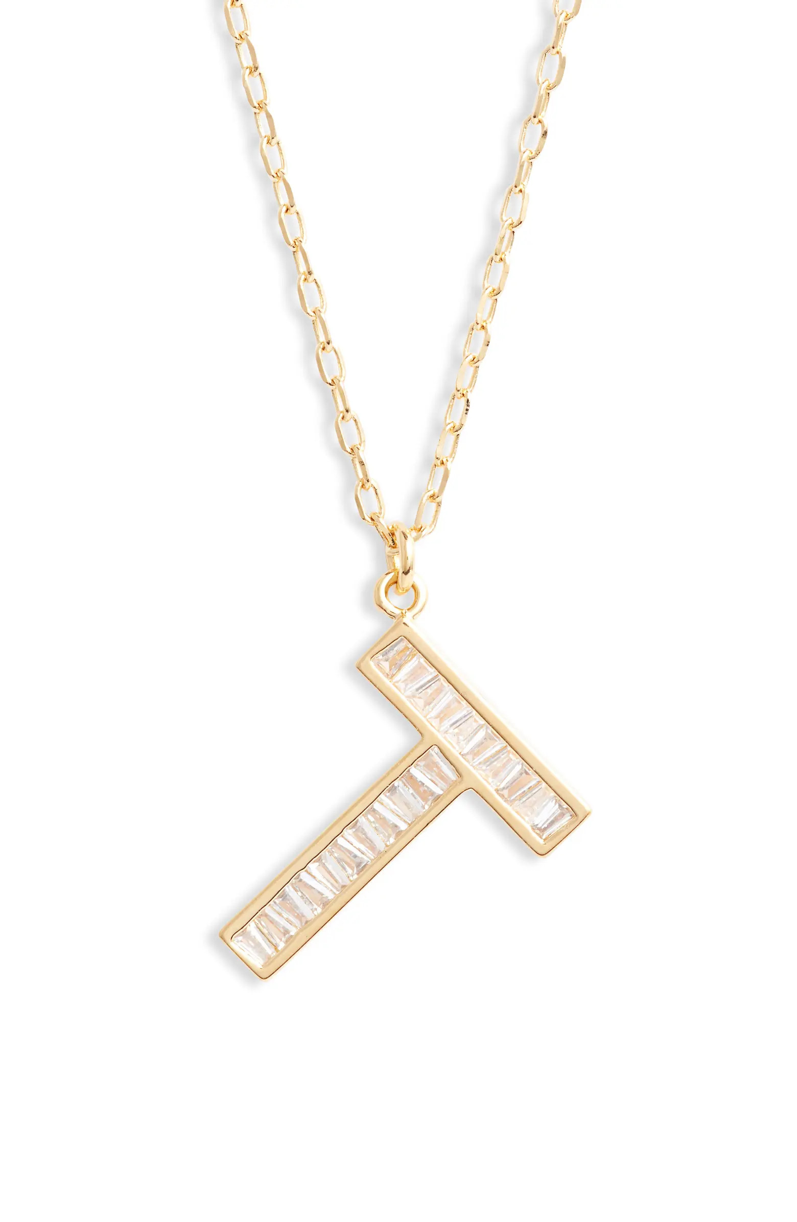 Nordstrom Cubic Zirconia Initial Pendant Necklace | Nordstrom | Nordstrom