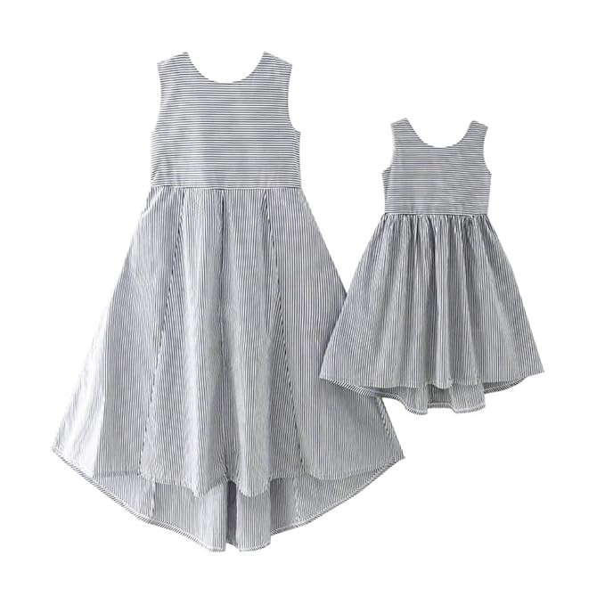 Mommy and Me Dresses Boho Maxi Dress Family Matching Set Halter Beach Sundresses | Amazon (US)