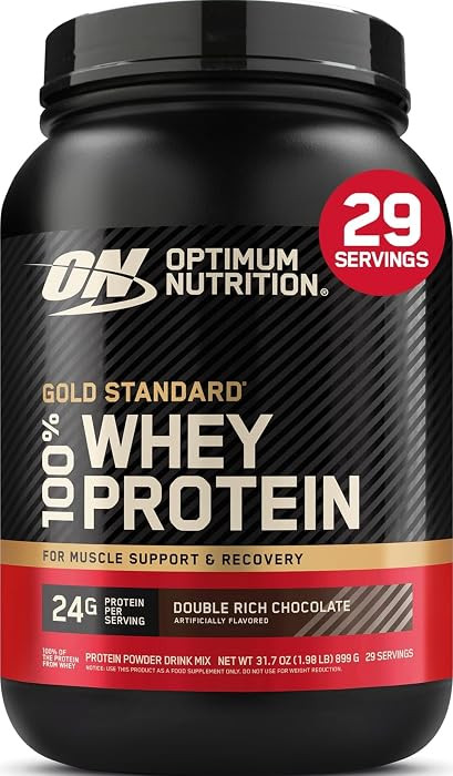 Optimum Nutrition Gold Standard 100% Whey Protein Powder, Double Rich Chocolate 1.98 Pound (Packa... | Amazon (US)