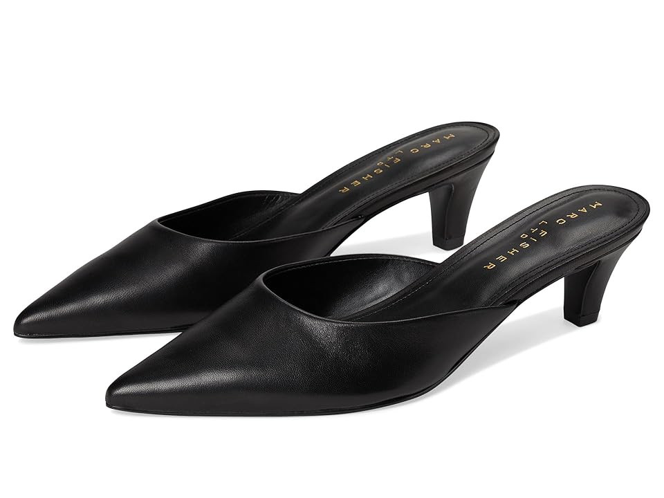 Marc Fisher LTD Rosa High Women's Heels Black Leather : 8.5 M | Zappos