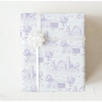 Farm Animals Gift Wrap, Cute Toile Wrapping Paper, Quality Sheets, Barnyard Baby Shower, Barn Wedding Present | Etsy (US)