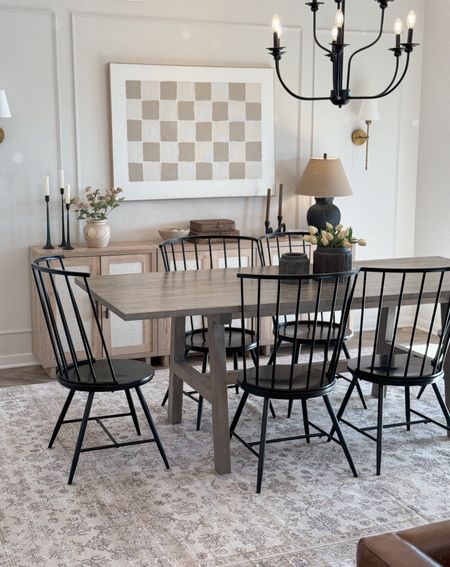 Dining chairs on sale for a set of two! Modern boho with a farmhouse feel dining chairs metal black! Washable and easy to clean! 

#LTKsalealert #LTKhome