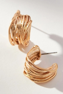 Twisted Wire Hoop Earrings | Anthropologie (US)