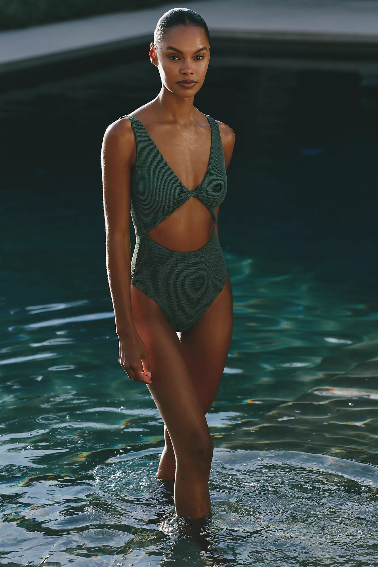 Malai Twix Cutout One-Piece Swimsuit | Anthropologie (US)