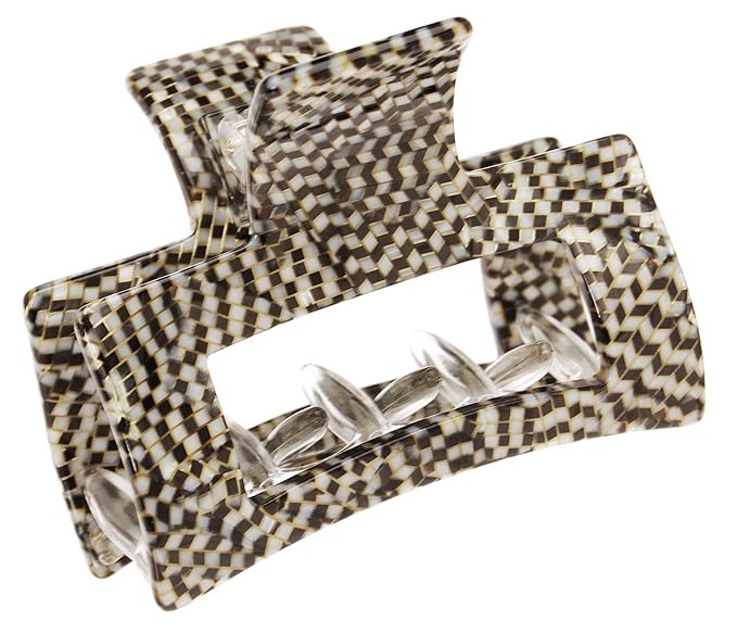 France Luxe Cutout Rectangle Jaw - Opera Silver | Amazon (US)