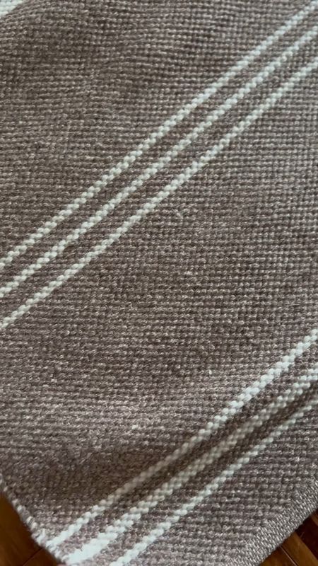 neutral dark beige wool striped rug - reversible! extra 20% off with code: USA

#LTKstyletip #LTKhome #LTKsalealert