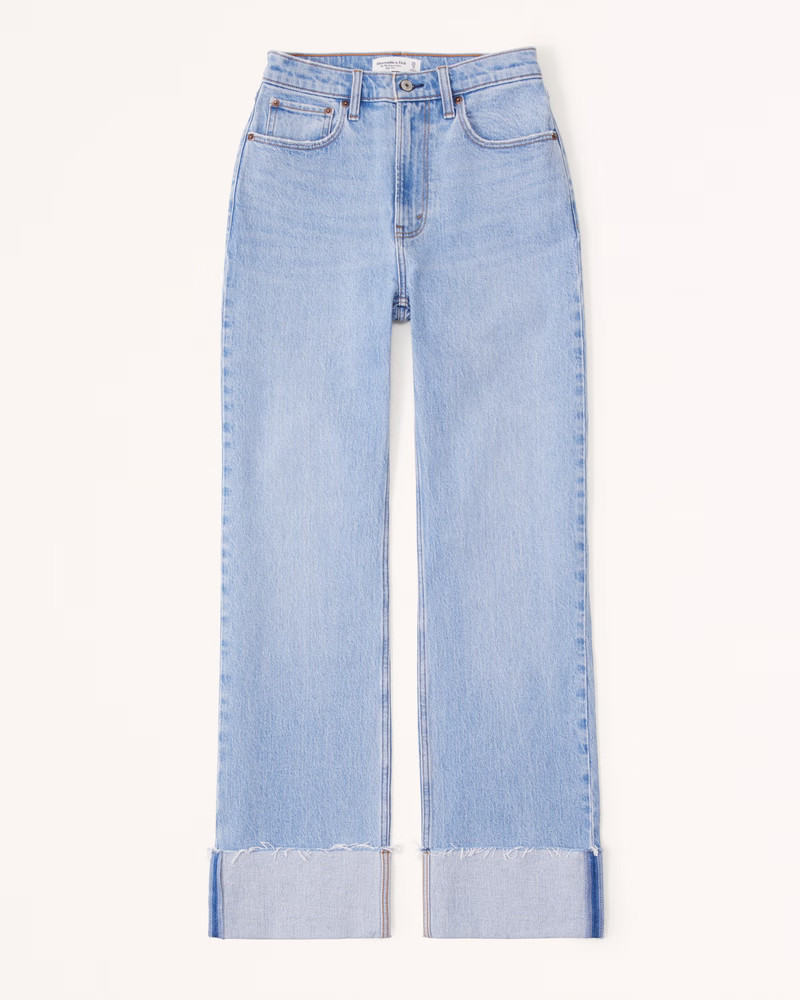 Curve Love High Rise 90s Relaxed Jean | Abercrombie & Fitch (US)