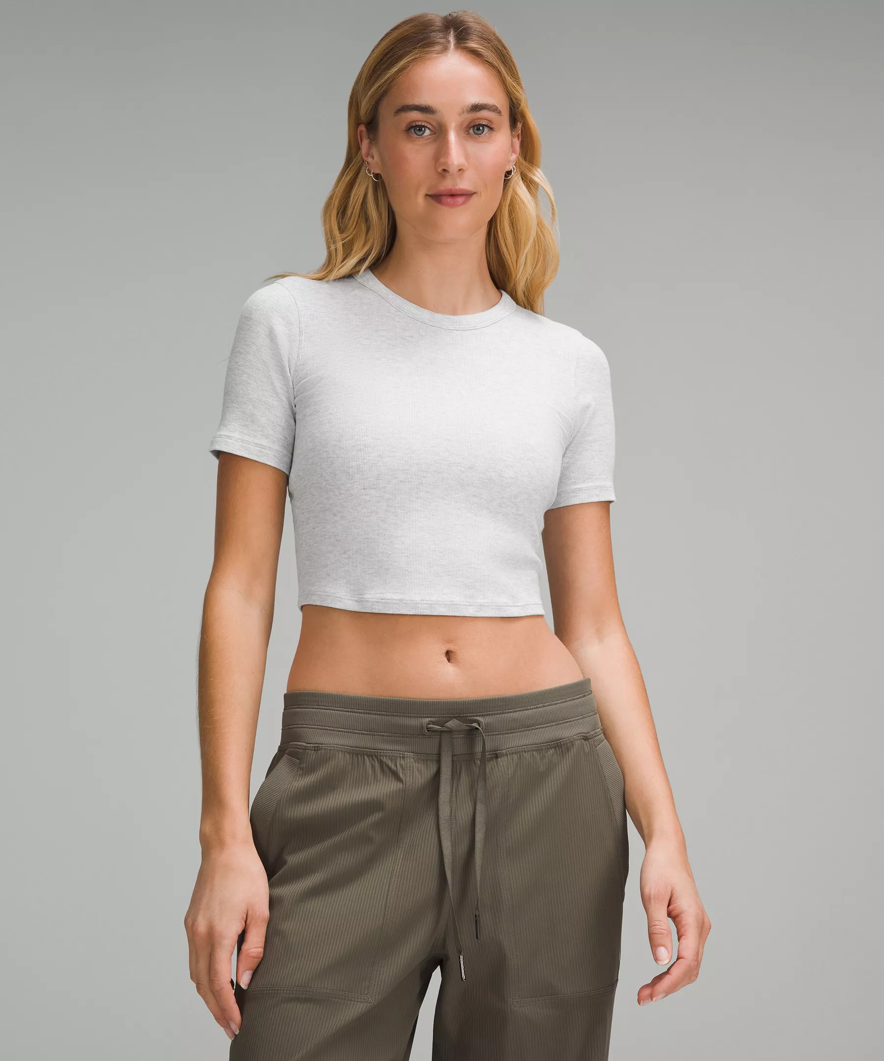 Hold Tight Straight-Hem Cropped T-Shirt | Lululemon (US)