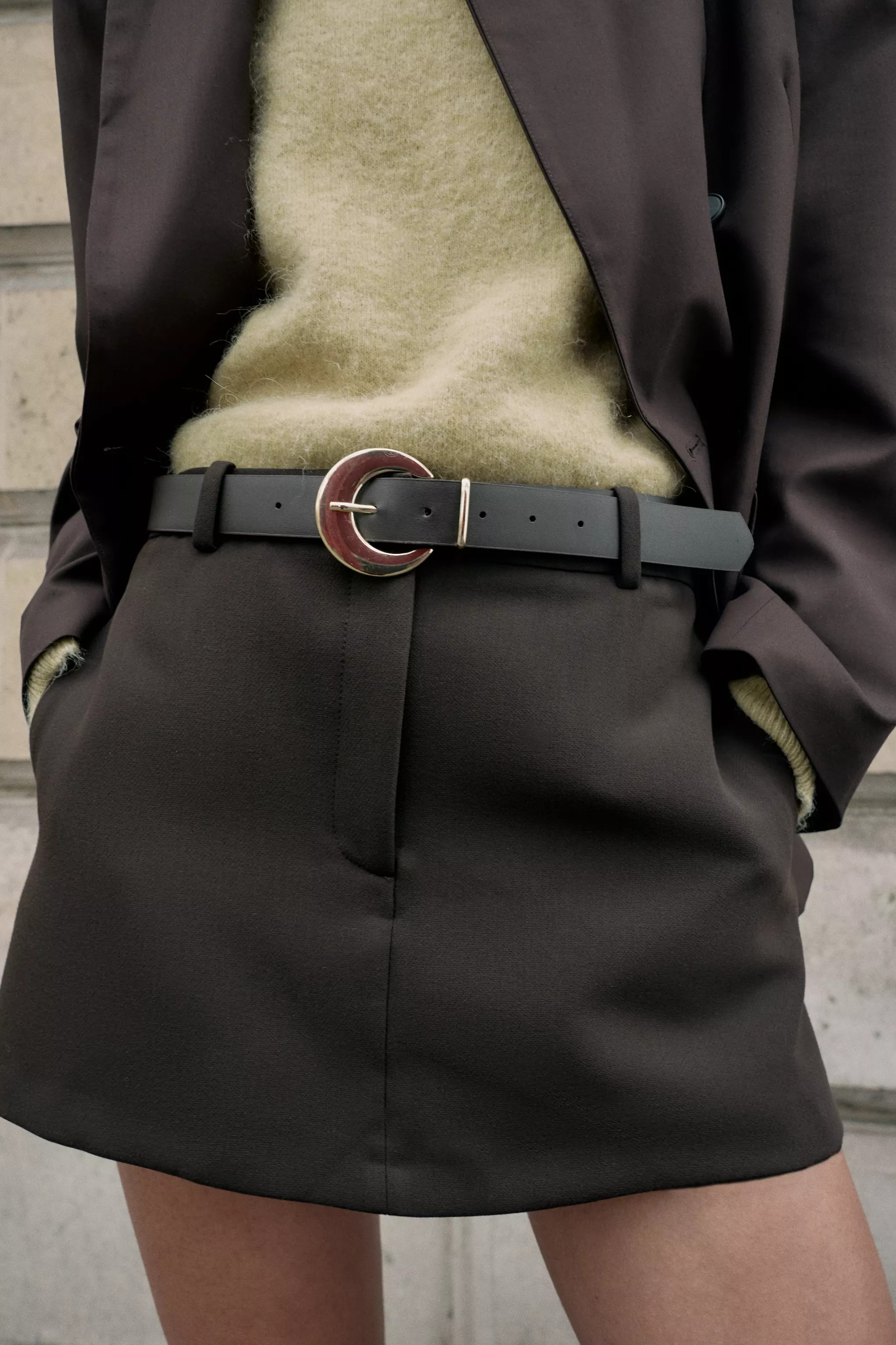 SKORT WITH BELT | Zara Canada