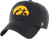 '47 Men's Iowa Hawkeyes Black Clean Up Adjustable Hat | DICK'S Sporting Goods