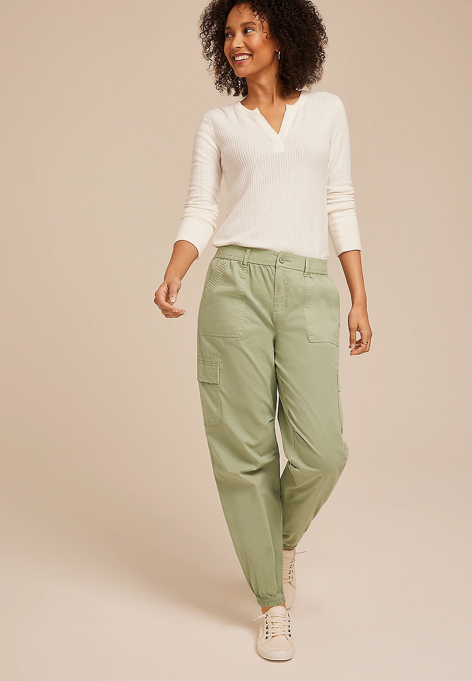 Lightweight Stretch High Rise Jogger | Maurices