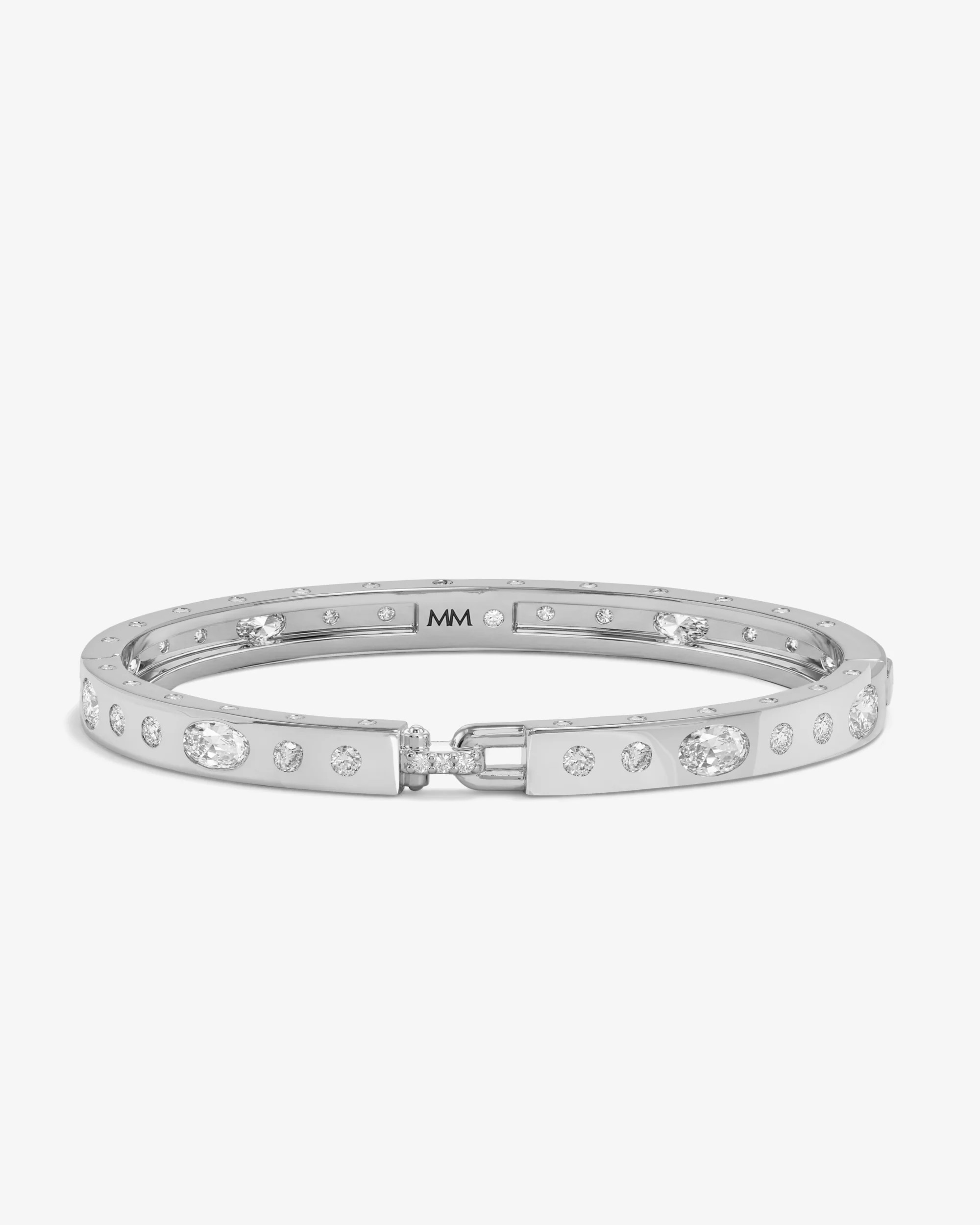 Stunning Silver Ashley Sunset Lock Cuff 6mm | Melinda Maria Jewelry