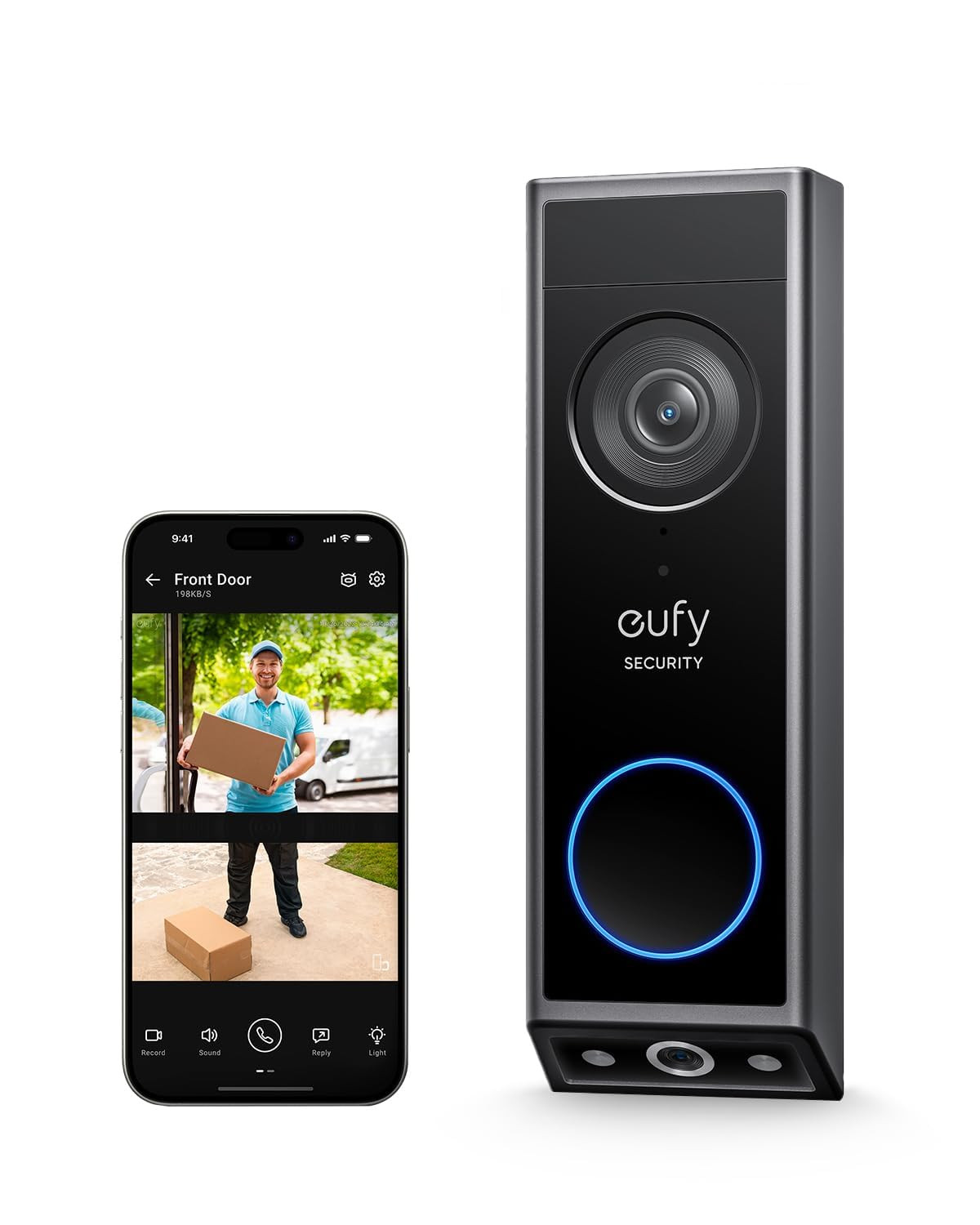 eufy Security Video Doorbell E340 Dual Cameras with Delivery Guard 2K Full HD Wireless Video Door... | Amazon (UK)
