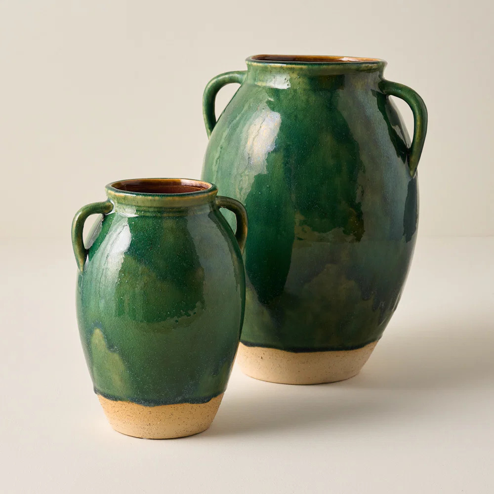 Lorne Glazed Amphora Vase | Magnolia