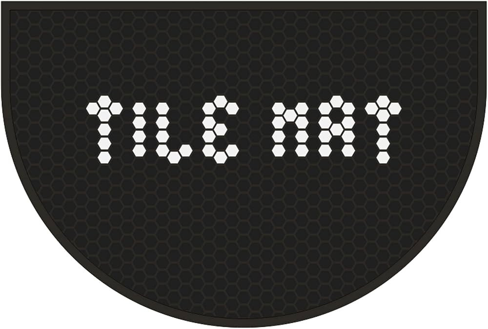 Letterfolk Customizable Doormat - Half Moon All Weather Rubber Doormat 36x24 - Black | Amazon (US)