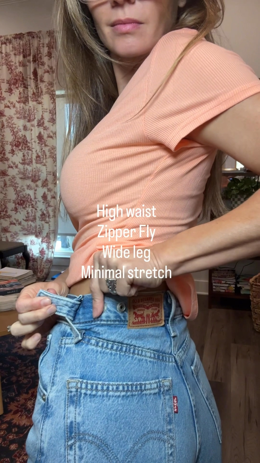 Love these jeans and that the waist is adjustable. I have in black also! They have very minimal stretch. In my size 23, the denim is lived in and comfy, too! 

#LTKootd