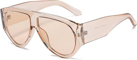 Oversized Aviator Sunglasses for Women Men Classic Big Frame Sun Glasses | Amazon (US)