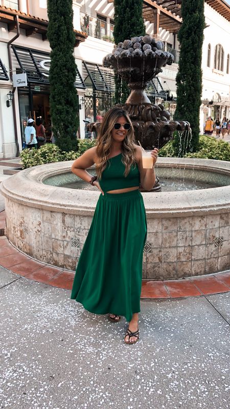 Disney Springs outfit
Amazon set on sale now
One shoulder crop top with matching long maxi skirt
Perfect set for vacation!

#LTKSummerSales #LTKTravel #LTKFindsUnder50