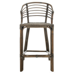Annika Rattan Bar Stool | Safavieh