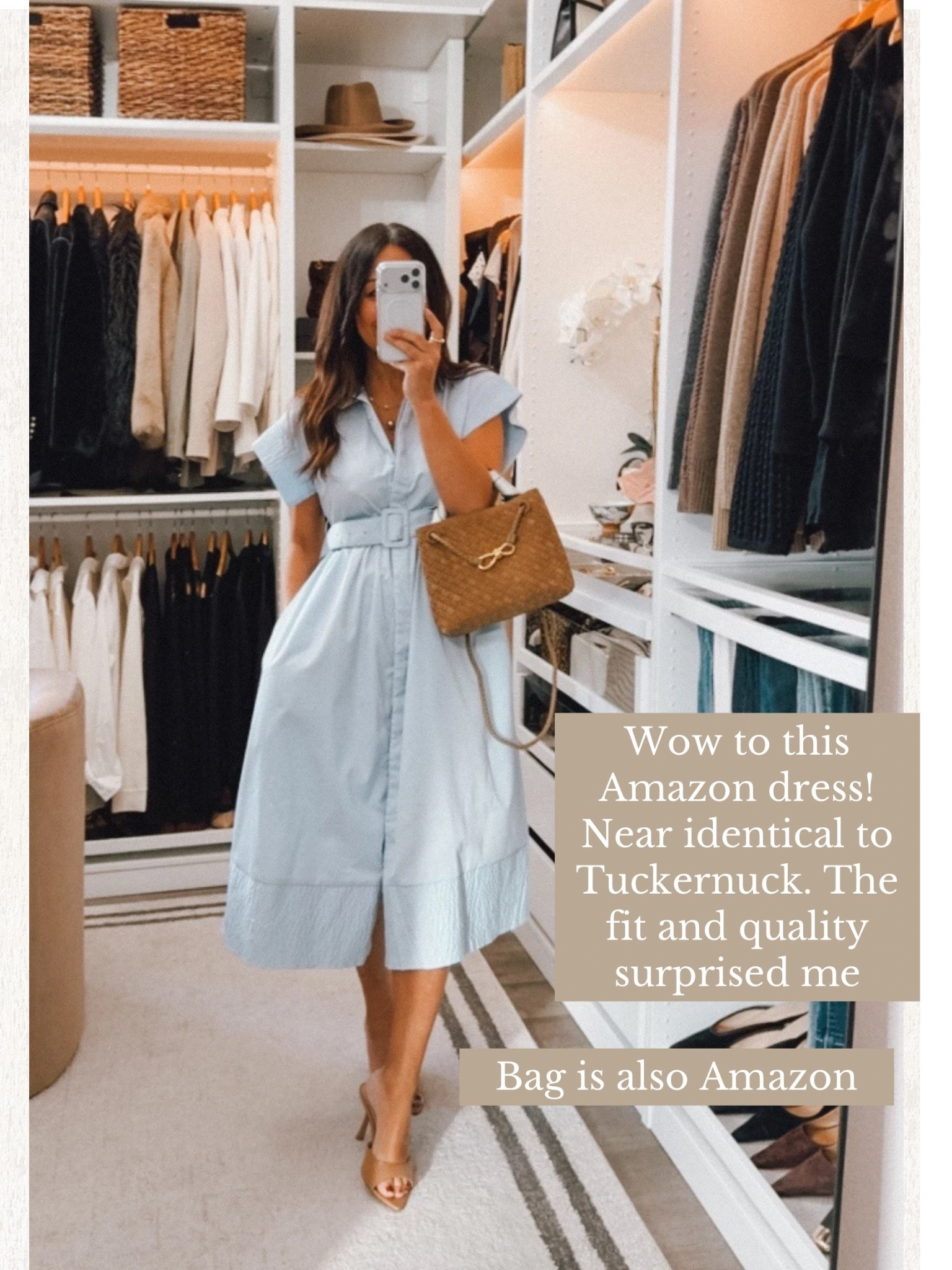 Amazon or Tuckernuck?! 🤯Impressed with the fit of this Amazon dress- wearing a small 

#LTKSeasonal #LTKOver40