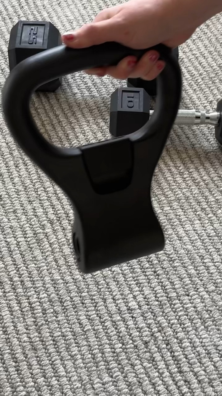 You might be making new goals soon and this device is something I grabbed to help me stay the course. 

You’ll love that it turns any weight into a kettle ball making it so you have to get less equipment. 

Or you can shop by clicking the link in our profile and then tapping “shop our instagram feed”

#LTKHome #LTKActive #LTKFitness
