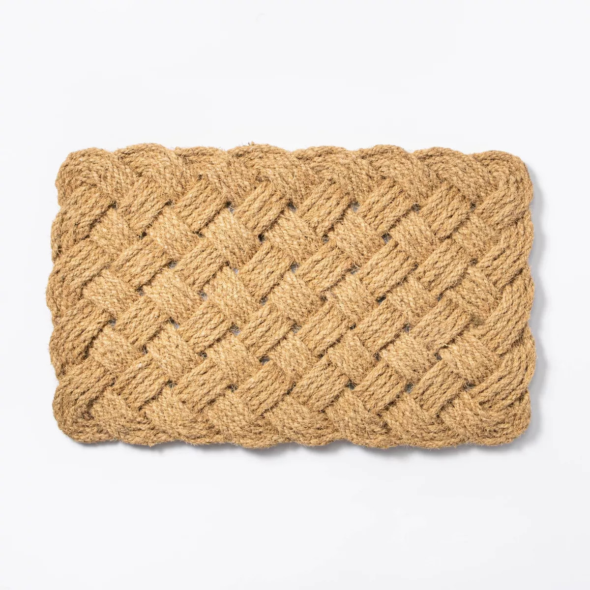 Lovers Knot Door Mat Neutral - Threshold™ designed with Studio McGee: Outdoor Coir High Pile Ba... | Target