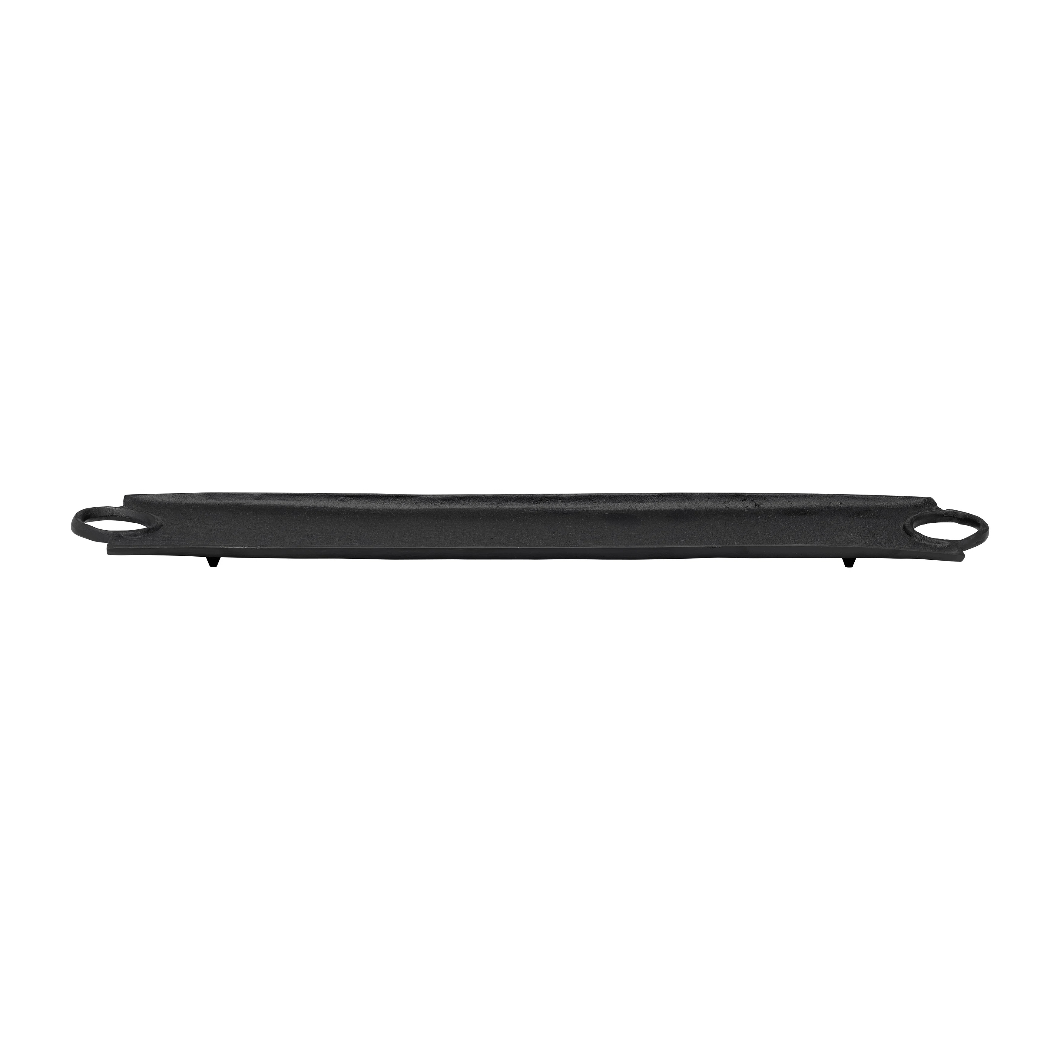 Joss & Main Metal, Set Of 2 26 and 32", Flat Tray With Ring Handles, Black, Rectangle | Wayfair | Wayfair North America