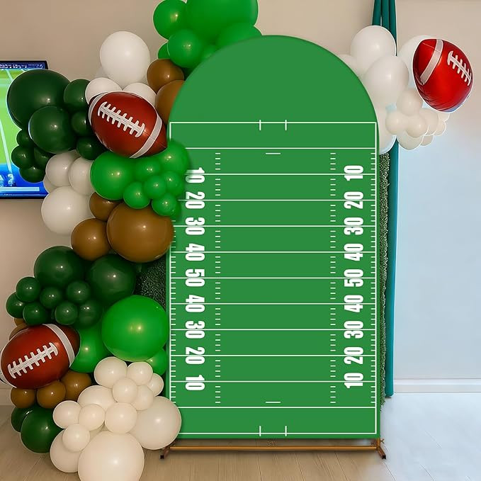 VitalCozy 7.2ft Sports Football Field Birthday Party Arch Backdrop Cover Football Photography Bac... | Amazon (US)