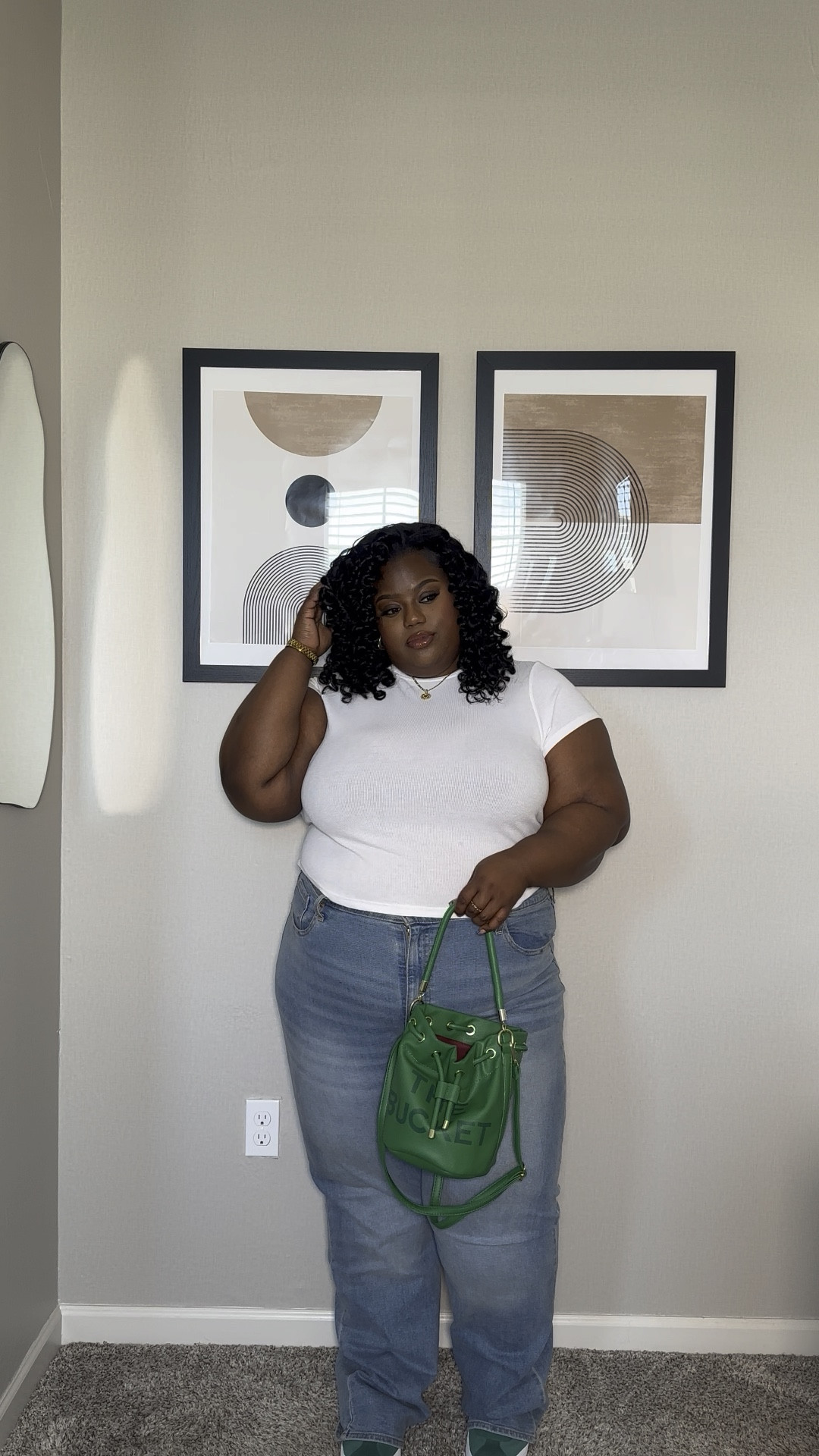 Summer outfit inspo - top is in a 3x, jeans are in a 24. I also sizes up in the shoes since I have wide feett

#LTKPlusSize