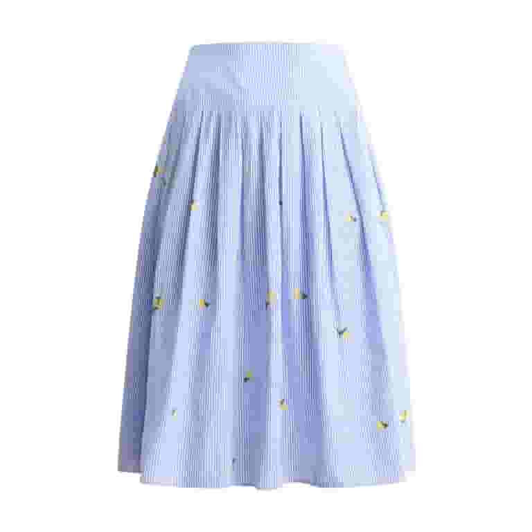 Free Assembly Women's and Women’s Plus Pleated Cotton Maxi Skirt, Sizes 0-28W | Walmart (US)