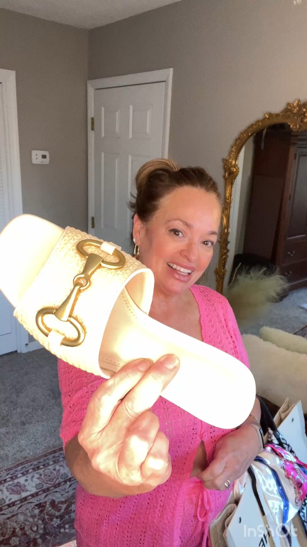 Straw texture slides with and equestrian buckle that gives designer vibes without the high price. They will match all your summer looks and they are comfortable. 

#LTKdayinmylife #LTKNYFW #LTKValentine