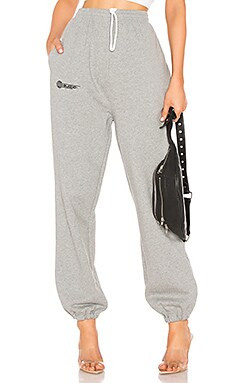 DANIELLE GUIZIO Fleece Sweatpant in Heather Grey from Revolve.com | Revolve Clothing (Global)