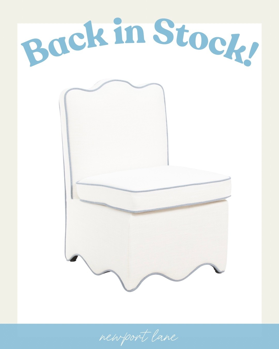 The dining chair you’ve been waiting for is back and you need to move fast 🤍 These white dining chairs with the blue scalloped piping detail are one of my absolute favorite coastal dining room finds. The scalloped edges and crisp white paired with that perfect blue piping are stunning and they never stay in stock for long. Linked below — don’t wait on these! @TJ Maxx @Marshalls 



#LTKSaleAlert #LTKHome #LTKU