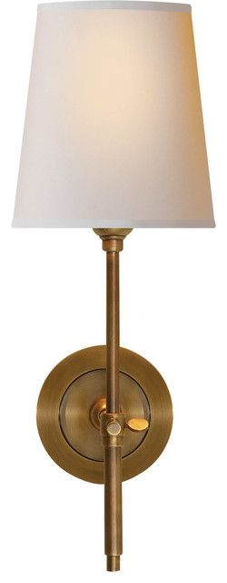 Thomas O'Brien Bryant 1 Light Wall Sconce in Hand-Rubbed Antique Brass | Houzz (App)