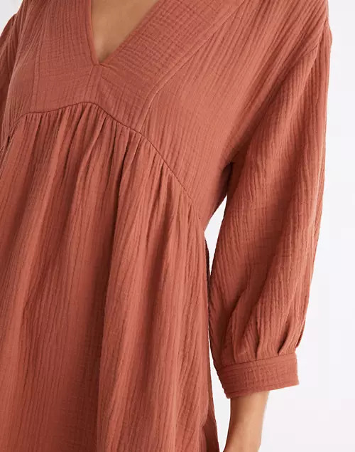Lightspun V-Neck Mini Dress | Madewell