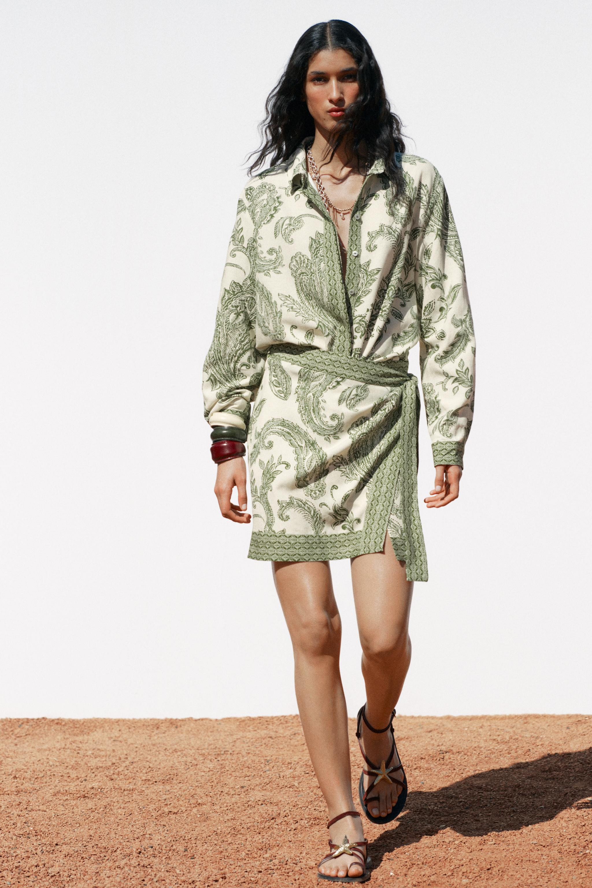 PRINTED SARONG SKIRT | Zara US