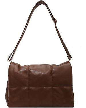 Women's Trendy Quilted Crossbody Bags Adjustable Chain Strap Cassette Puffer Padding Shoulder Bag... | Amazon (US)