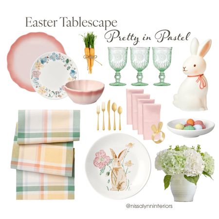 Sharing my "Pretty in Pastel” tablescape mood board! I’m in love with all these pieces! 

#LTKhome #LTKSpringSale #LTKSeasonal