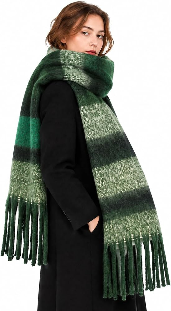 MissShorthair Scarf for Women Winter Chunky Scarf Oversized Blanket Scarves | Amazon (US)