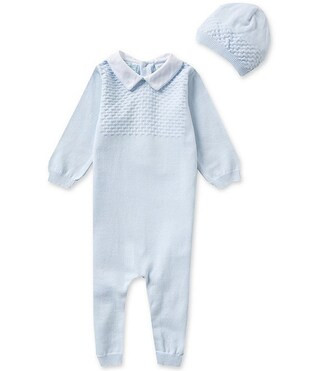 Baby Boys Newborn-9 Months Knit Coverall and Hat Set | Dillard's