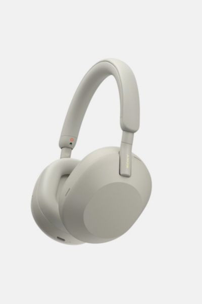 Sony WH-1000XM5 Wireless Over-Ear Noise Canceling Headphones in Silver at Urban Outfitters | Urban Outfitters (US and RoW)