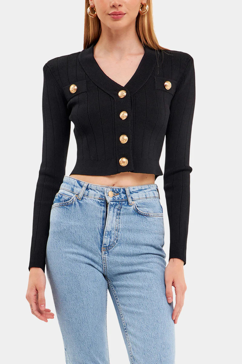 Shank Button V-Neck Cardigan | Lord & Taylor