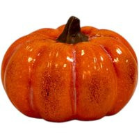 Four Candle Large Orange Ceramic Vintage Style Pumpkin Decoration | Debenhams UK