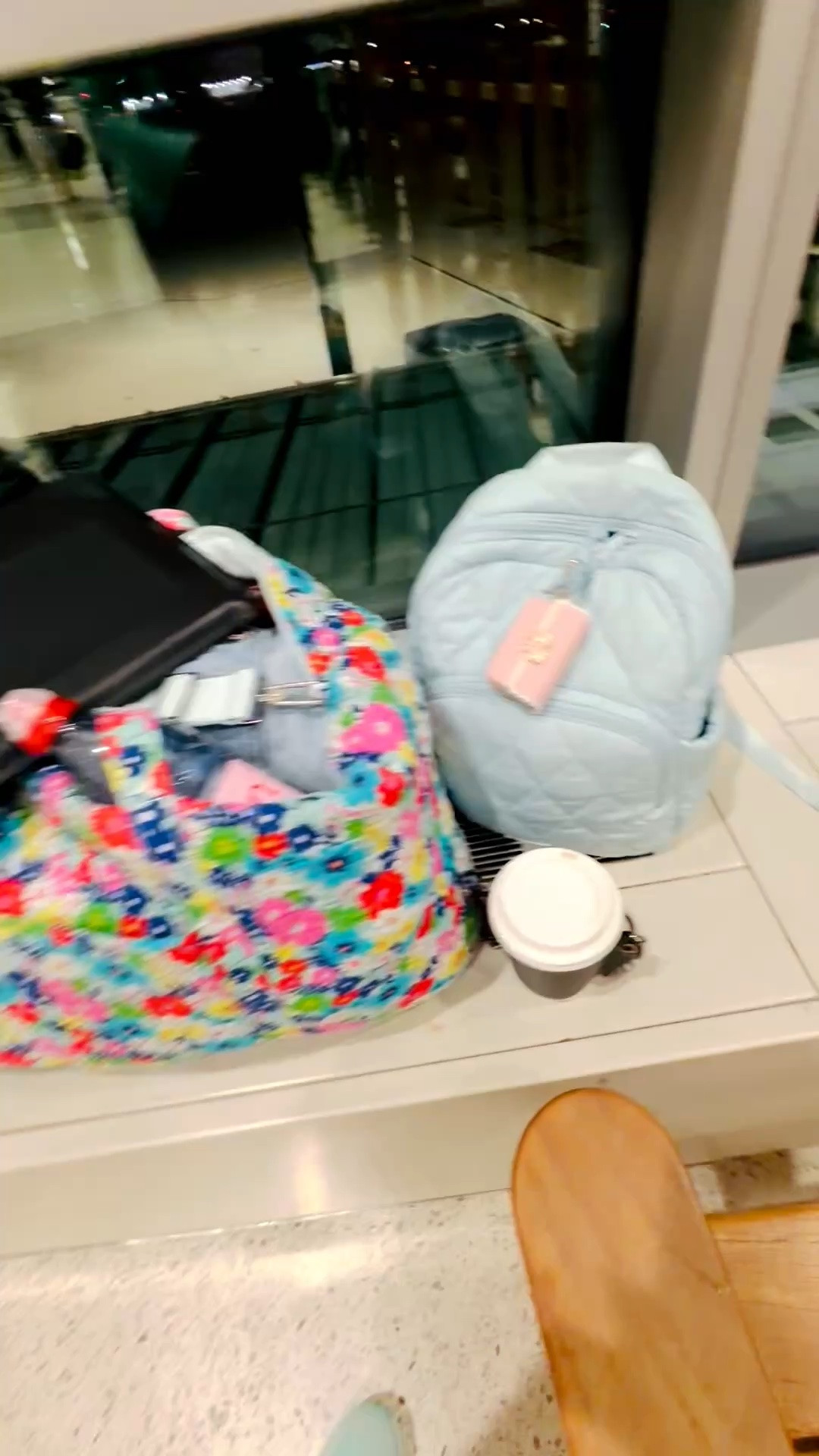 Airport coffee run ☕️✈️

4:30 AM, bags packed, coffee secured and we’re officially in travel mode. ✨ I love a cute-but-comfortable airport situation — roomy bags, cozy layers and everything I need within reach.
@Nike US 
@Vera Bradley

Linking my travel-day favorites + what I packed for the airport below. 🧳✨

#LTKdayinmylife #LTKvlog #LTKTravel