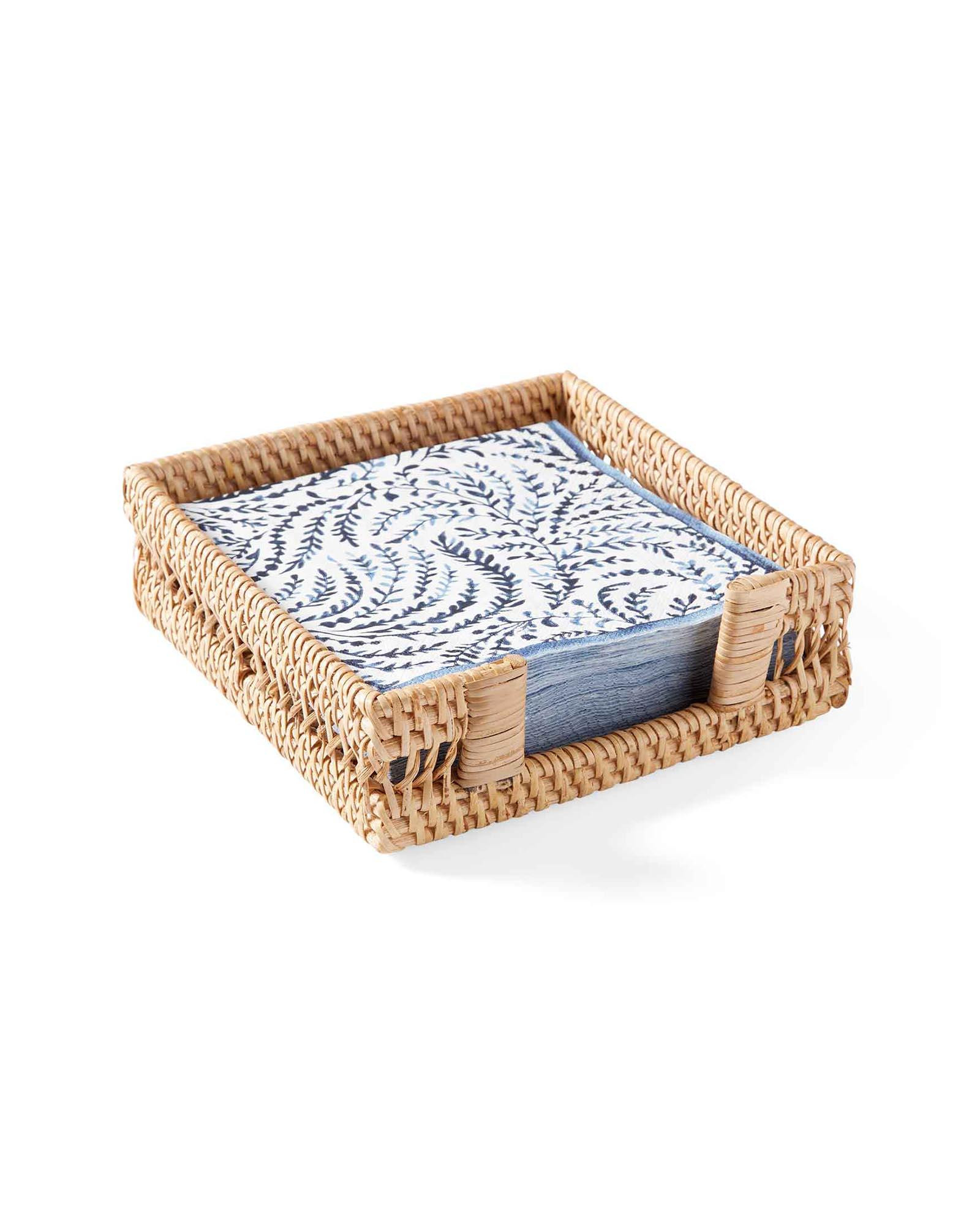 Handwoven Rattan Napkin Holder | Serena and Lily