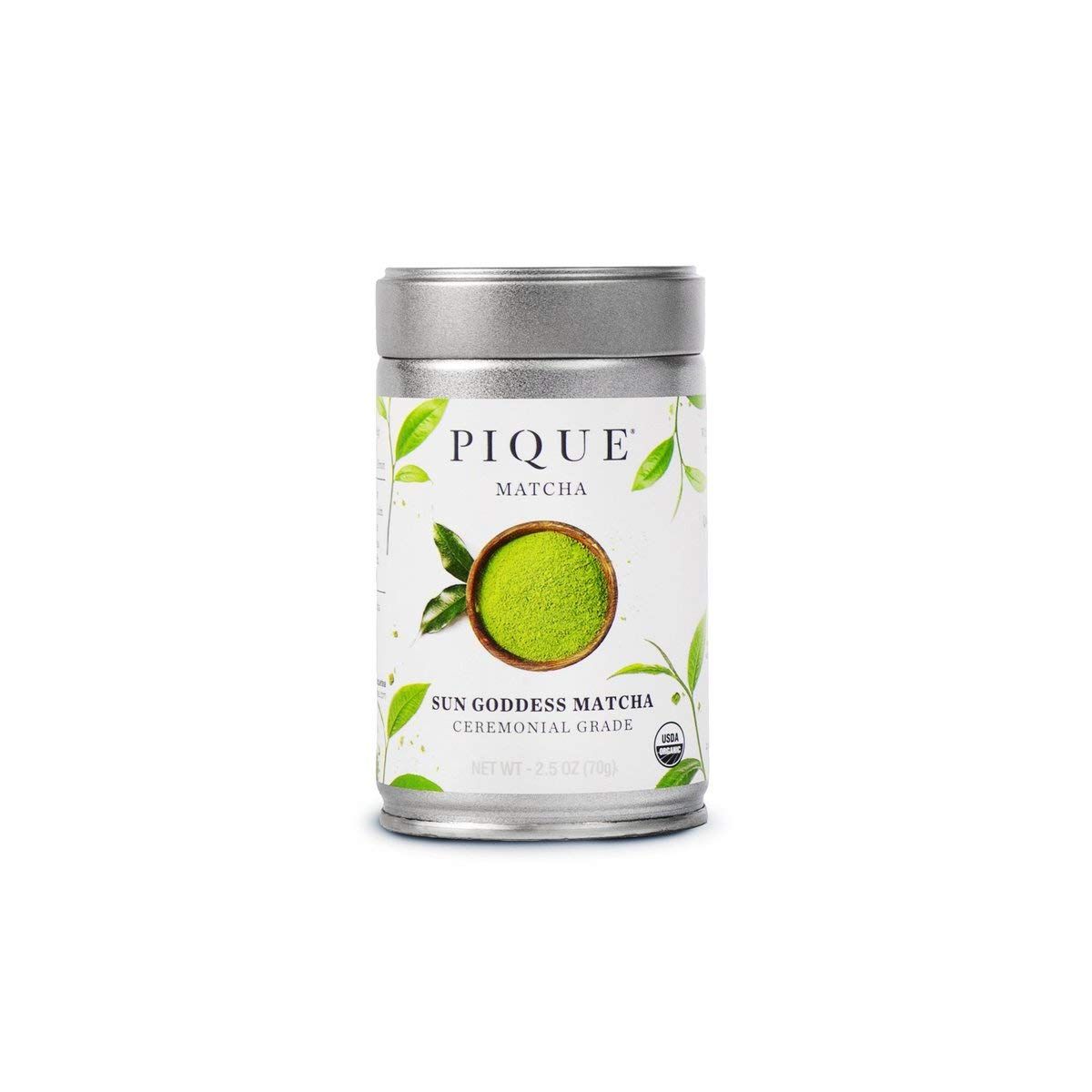Pique Organic Sun Goddess Matcha Tin - Real Ceremonial Grade Matcha Green Tea Powder, Calm Energy... | Amazon (US)