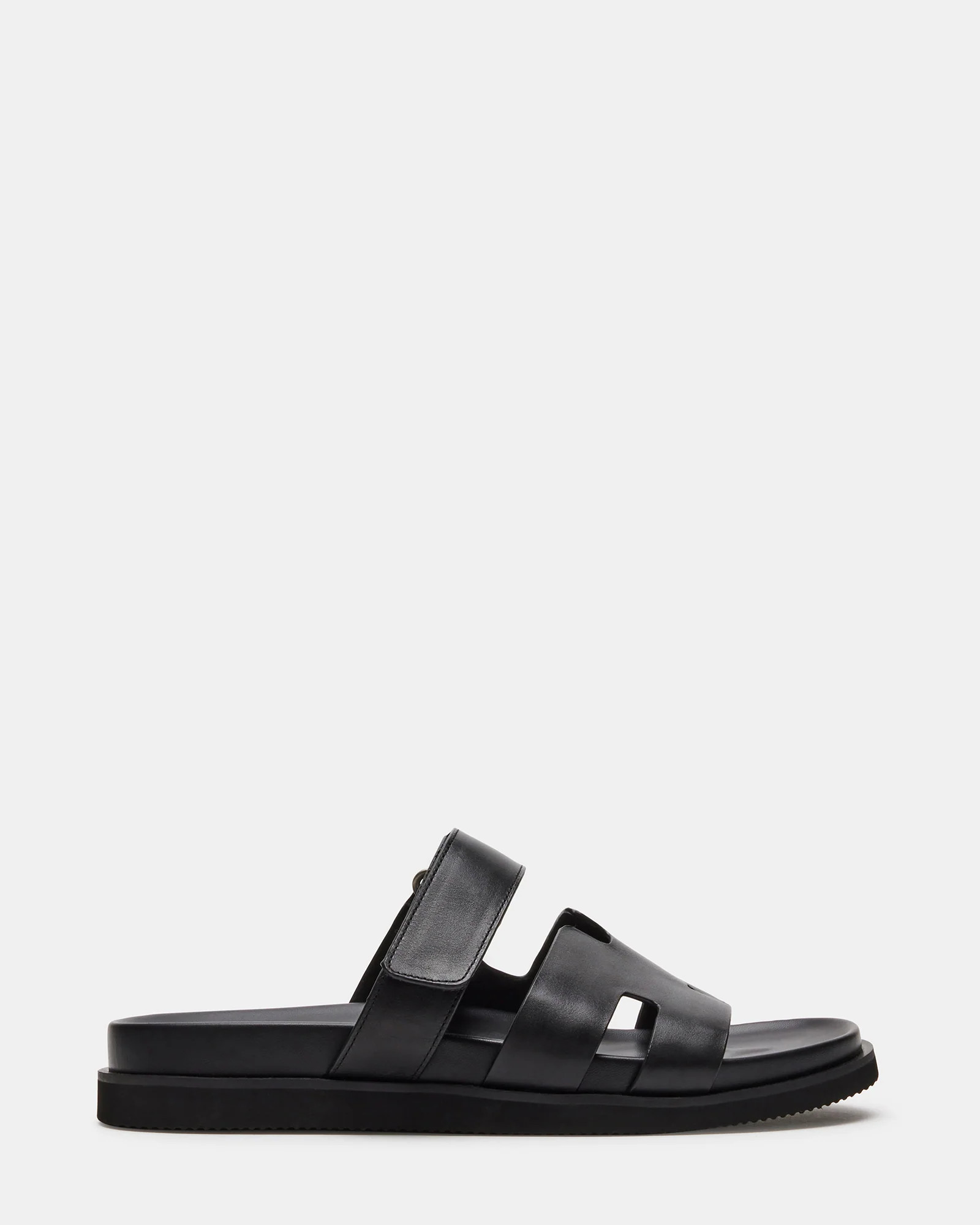 Steve Madden Men's Maiven Slide Sandals - Black - Size 12 - Leather | Steve Madden (US)